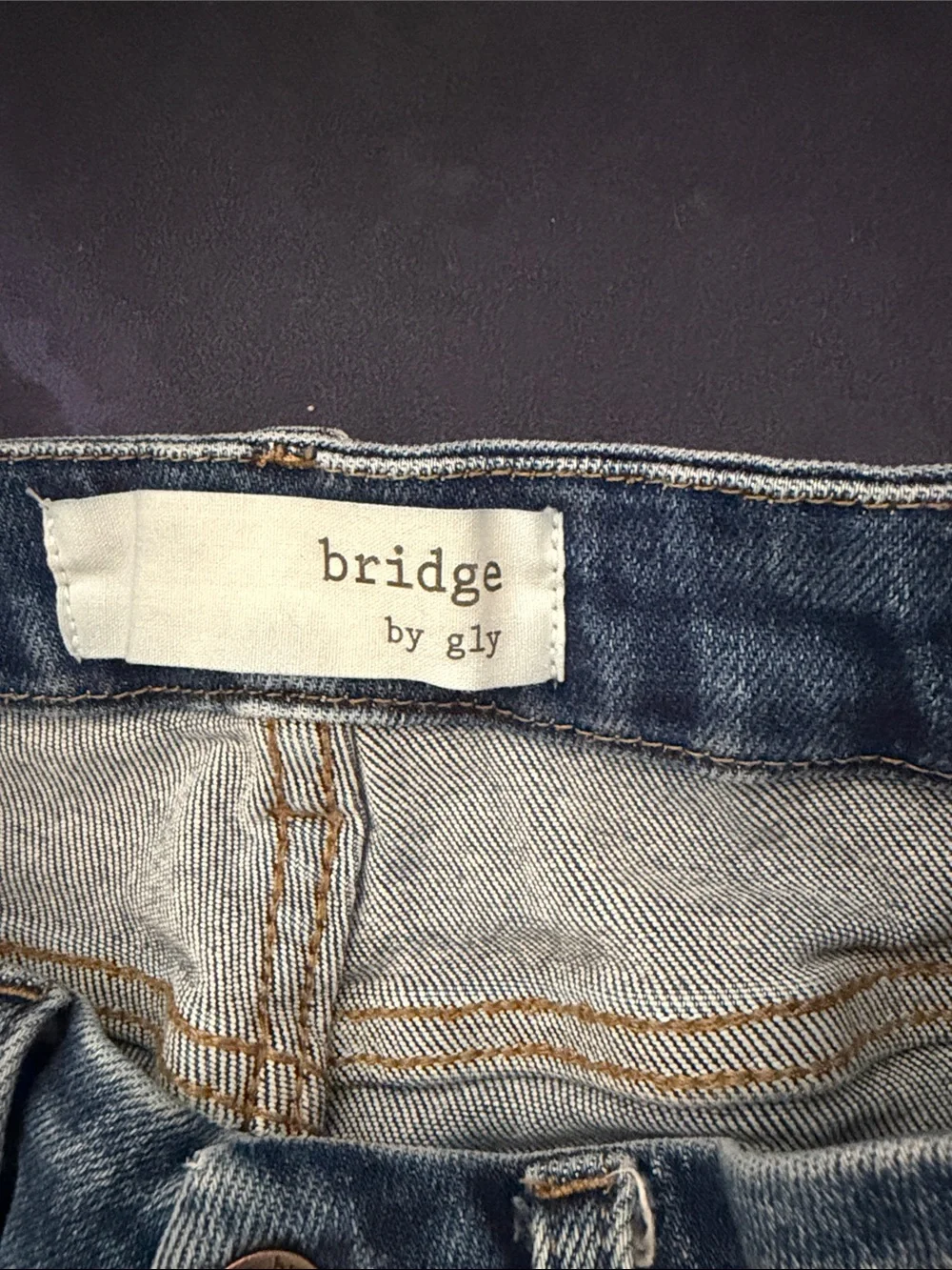 Distressed Dark Blue Flare Jeans with Ripped Detail